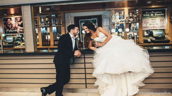 Happy couple at Rochestown Park Hotel