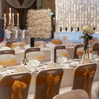 Outdoor terrace at Rochestown Park Hotel