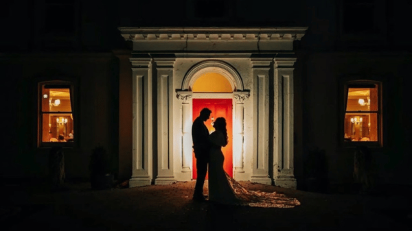 REd Door at Night